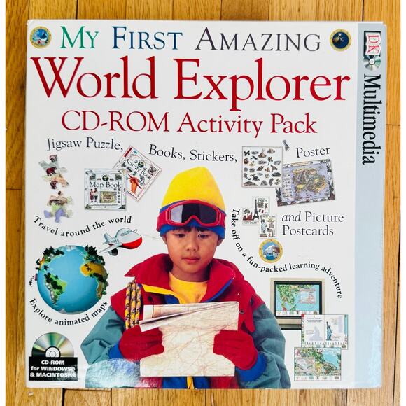 My First Amazing World Explorer CD-ROM Activity Pack 1996 Windows & Mac NEW - Picture 1 of 6